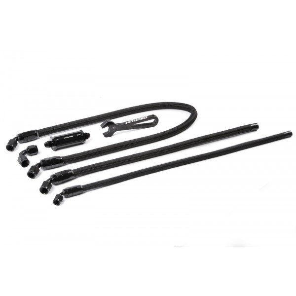 6AN Fuel Line Kit, Center Feed/ With Filter/ Wrench - WIREWORX